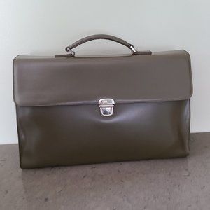 Furla Olive Leather Satchel